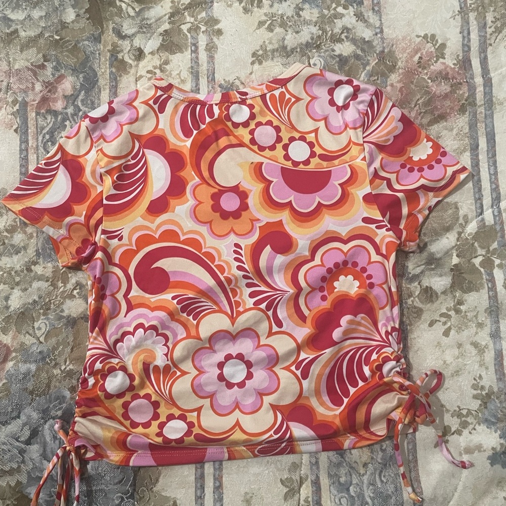 Colorful Floral Patterned Top